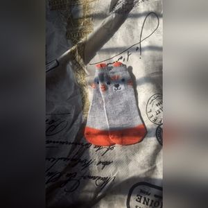 Fox inspired baby socks